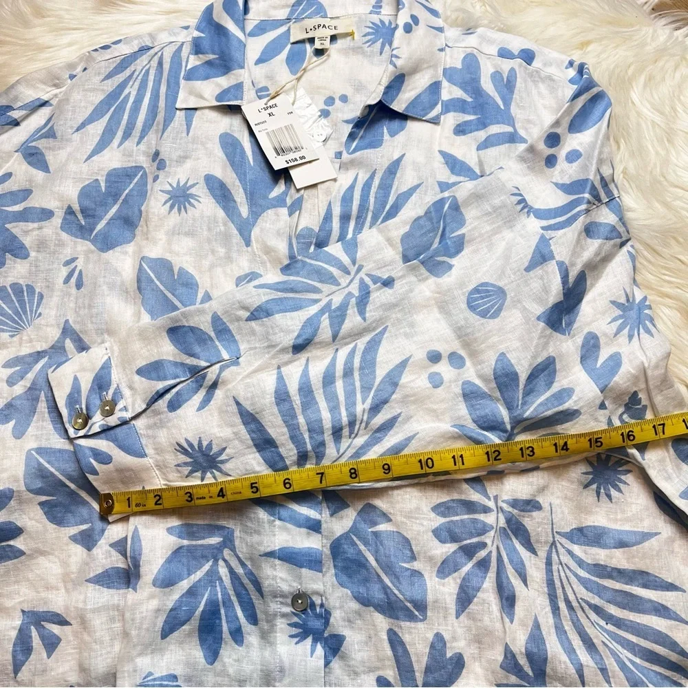 L*Space Rio Tunic Shirt in Hibiscus Bloom. Size XLarge. New With Tags.